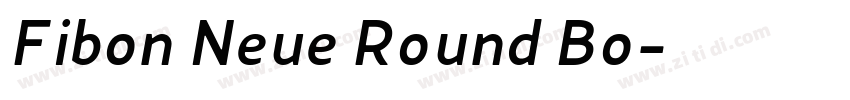 Fibon Neue Round Bo字体转换